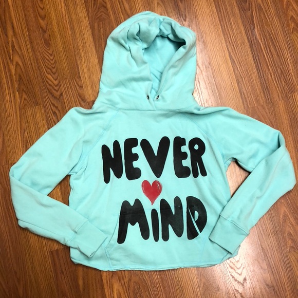 Baby blue Forever 21 hooded sweater - Picture 2 of 5